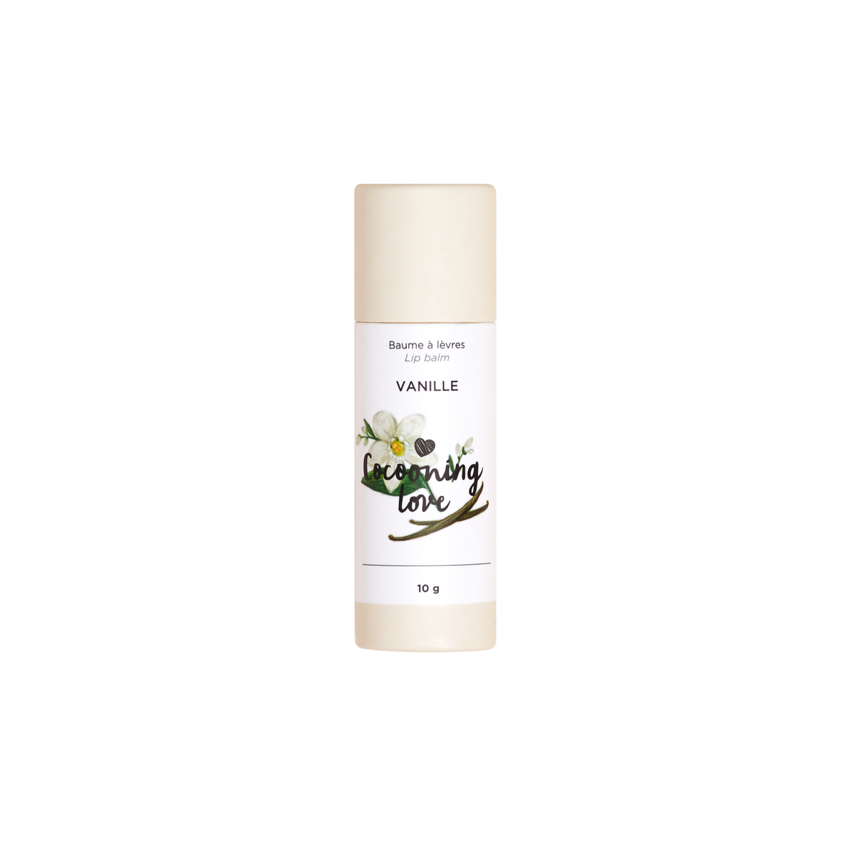 COCOONING LOVE - Baume à lèvres végane Vanille - Contenant en carton Recyclable - Baume à lèvres | Samara & Co