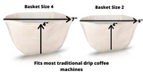 PINYON PRODUCTS - Filtre à café réutilisable en tissu - Mélange de chanvre et de coton bio • Panier - Filtre à café | Samara & Co