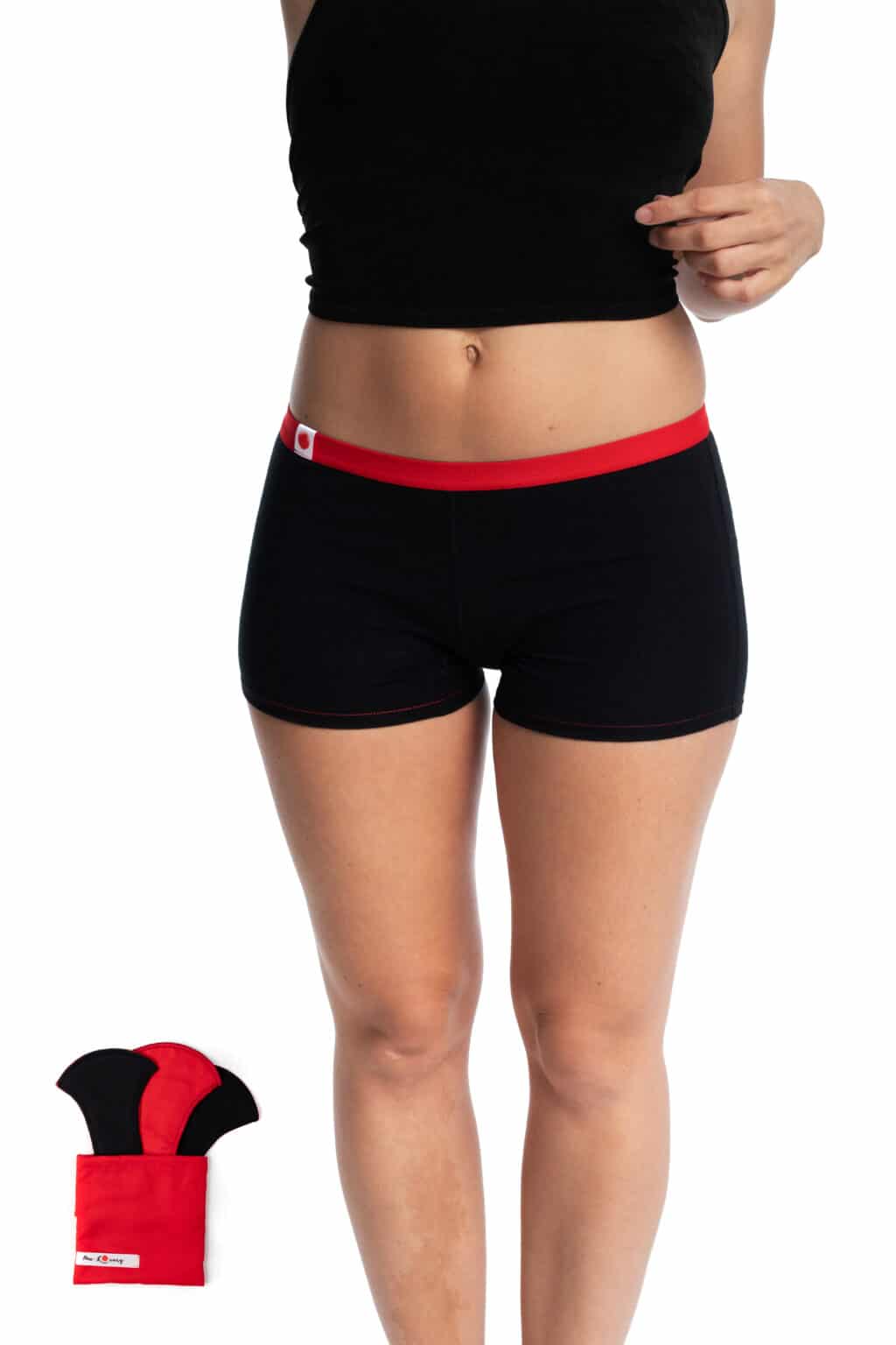 MME L'OVARY - Culottes menstruelles de jour - La Boxy & 3 serviettes - Fibre naturelle - Culotte menstruelle | Samara & Co
