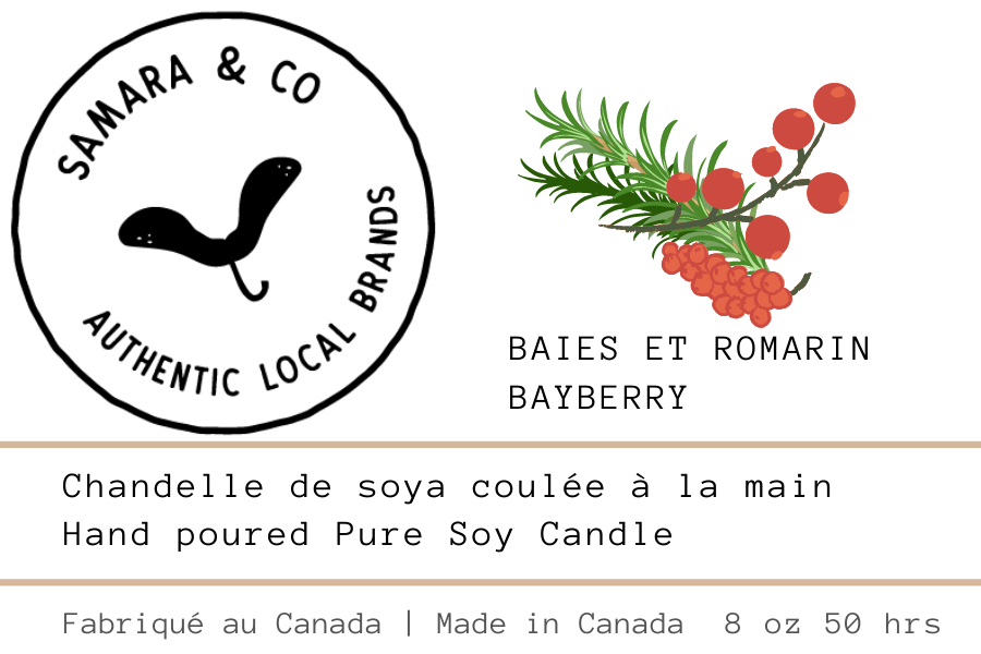 SAMARA & CO - All-Natural Soy Candle - Bayberry