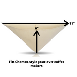 PINYON PRODUCTS - Filtre à café réutilisable en tissu - Mélange de chanvre et de coton bio • Méthode "Pour-Over" / Chemex® - Filtre à café | Samara & Co