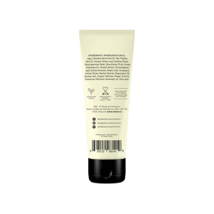 CHANV - Crème pour les mains à base d'huile de chanvre et le beurre de karité - Végétalien - Soins mains | Samara & Co