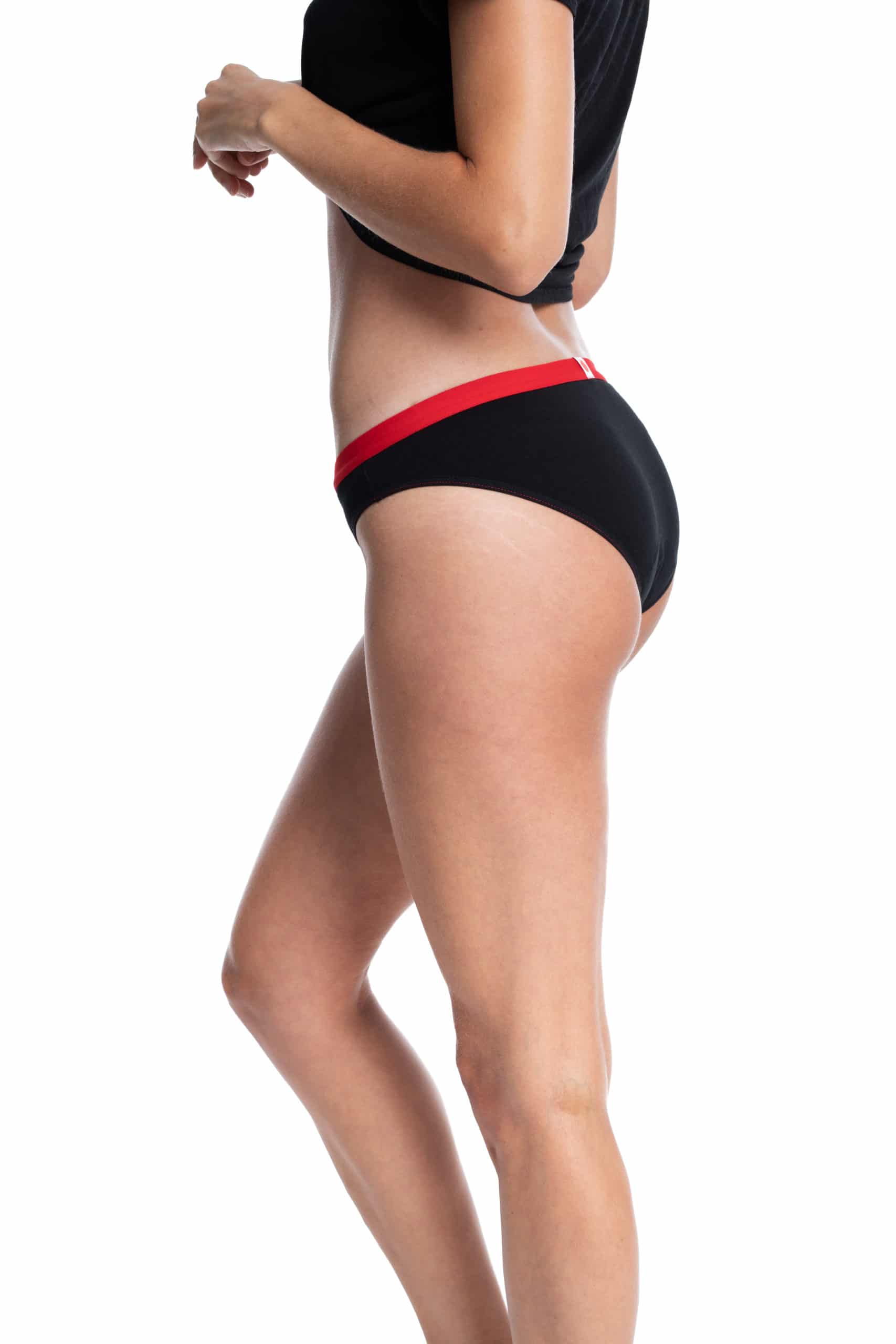 MME L'OVARY - Culottes menstruelles de jour - La Bikini & 3 serviettes - Fibre naturelle - Culotte menstruelle | Samara & Co