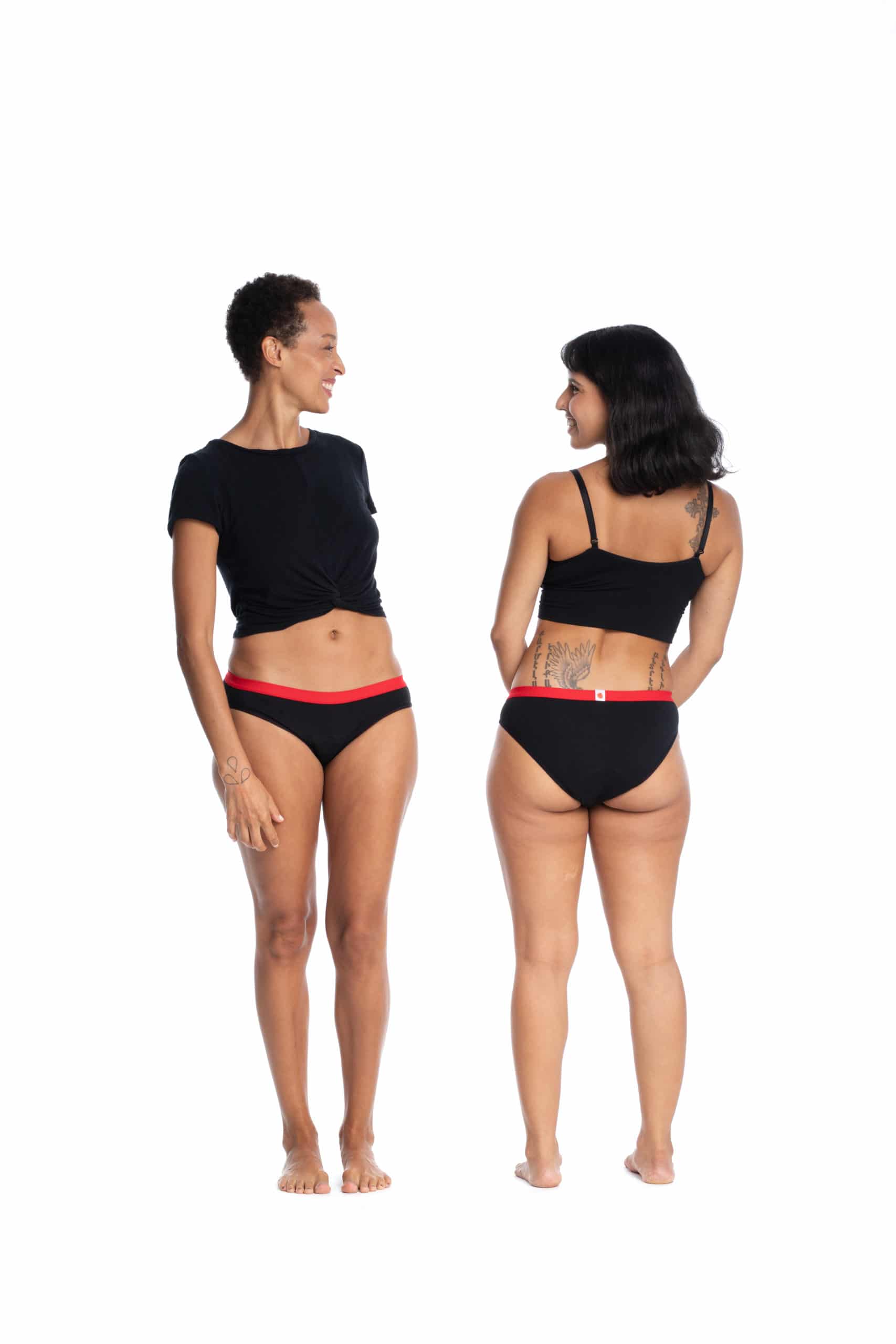 MME L'OVARY - Culottes menstruelles de jour - La Bikini & 3 serviettes - Fibre naturelle - Culotte menstruelle | Samara & Co
