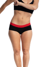 MME L'OVARY - Culottes menstruelles de jour - La Dentelle & 3 serviettes - Fibre naturelle - Culotte menstruelle | Samara & Co
