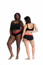 MME L'OVARY - Culottes menstruelles de jour - La Dentelle & 3 serviettes - Fibre naturelle - Culotte menstruelle | Samara & Co