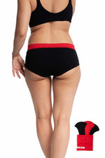 MME L'OVARY - Culottes menstruelles de jour - La Dentelle & 3 serviettes - Fibre naturelle - Culotte menstruelle | Samara & Co