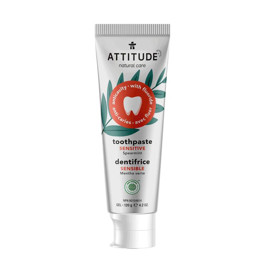 ATTITUDE - Dentifrice naturel Sensible avec Fluorure - Menthe verte - Dentifrice | Samara & Co