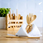 OLA BAMBOO - Kit Zéro Déchet - Ustensiles en bambou réutilisables - Accessoires Maison | Samara & Co