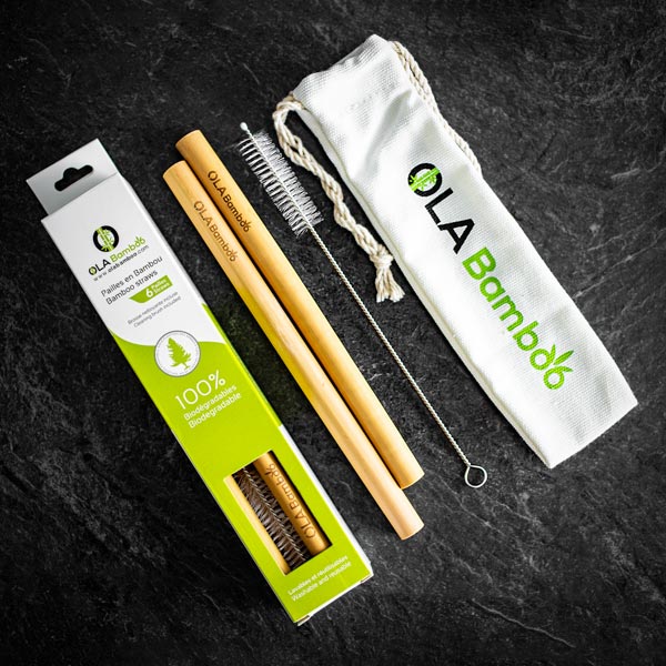 OLA BAMBOO - Pailles pour Smoothies en bambou - Accessoires Maison | Samara & Co