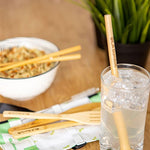 OLA BAMBOO - Kit Zéro Déchet avec baguettes - Ustensiles en bambou réutilisables - Accessoires Maison | Samara & Co