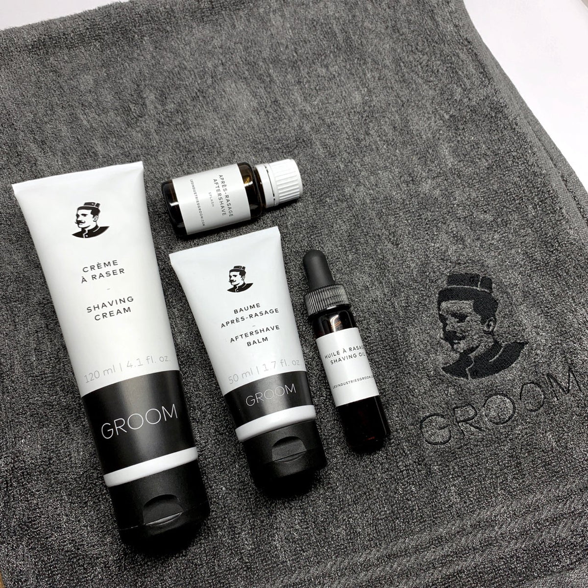 INDUSTRIES GROOM - Coffret Découverte - Soins du rasage - Soins barbe | Samara & Co