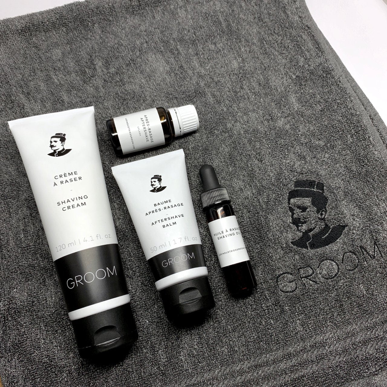 INDUSTRIES GROOM - Coffret Découverte - Soins du rasage - Soins barbe | Samara & Co