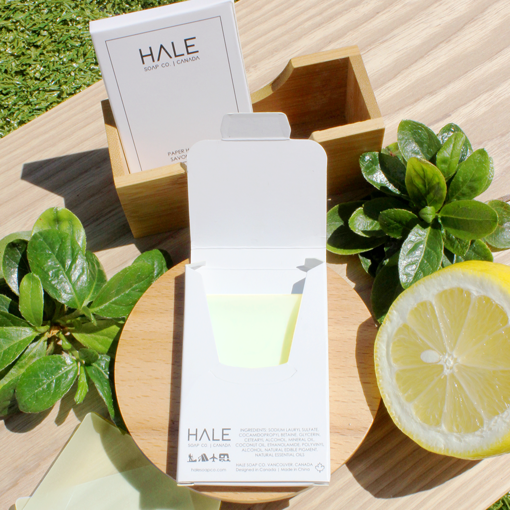 HALE LIVING - Paper Hand Soap - Plastic Free • Honey Lemon