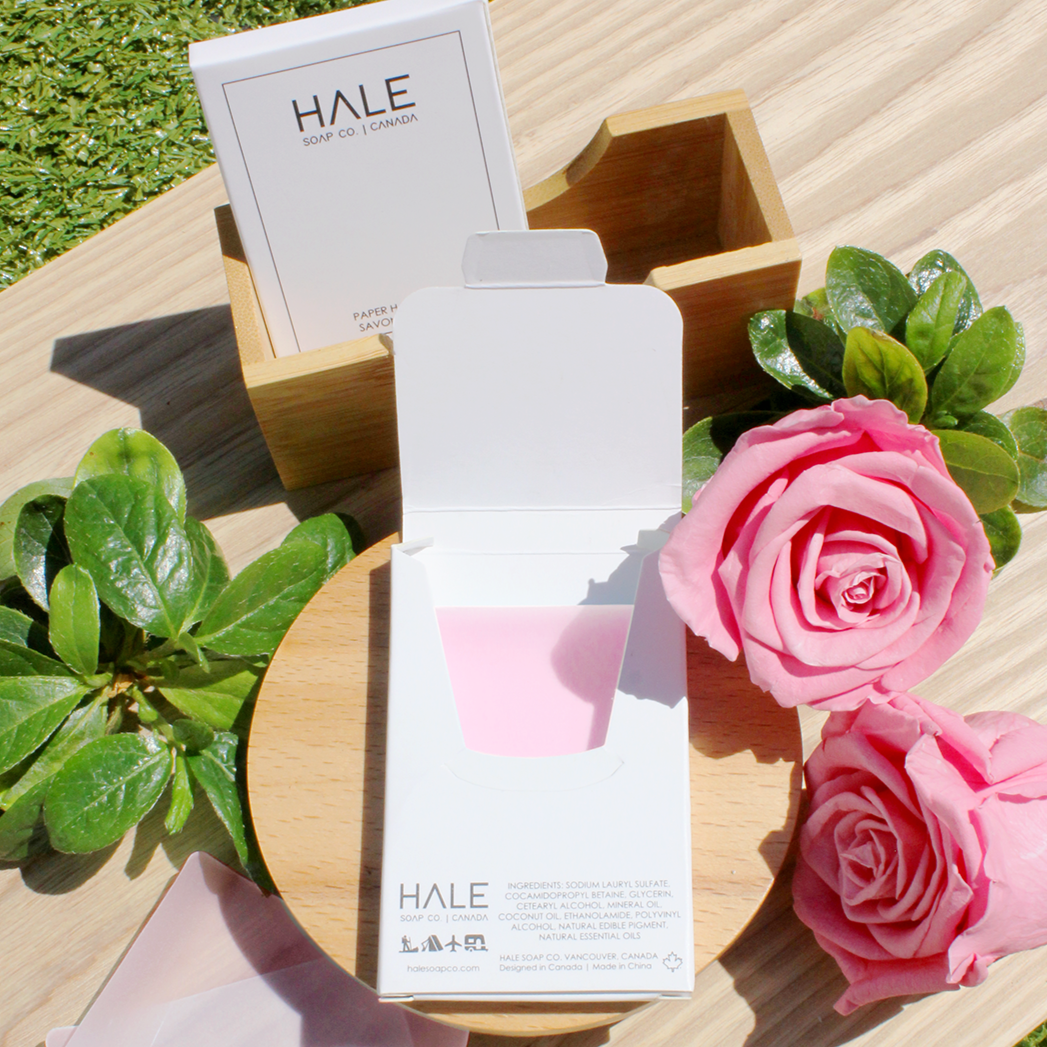 HALE LIVING - Paper Hand Soap - Plastic Free • Wild Rose