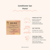 BKIND - Conditioner Bar - Biodegradable & Vegan • Monoï