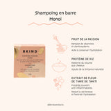 BKIND - Shampoing en barre - Biodégradable et Végétalien • Monoï