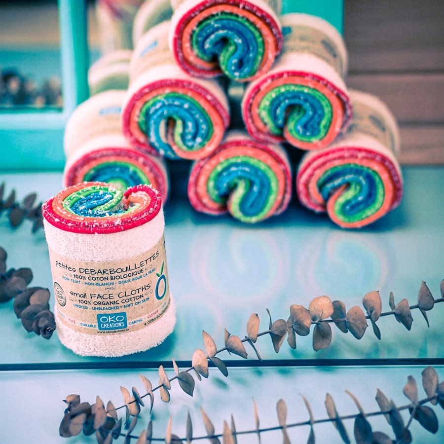 ÖKO CRÉATIONS - Petites Débarbouillettes de coton-éponge biologique - Accessoires soins | Samara & Co