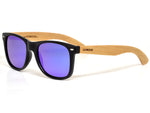 GOWOOD - Los Angeles - Lunettes de soleil en bois de bambou avec verres miroir bleu polarisés - Lunettes de soleil | Samara & Co