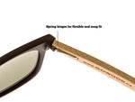 GOWOOD - Los Angeles - Lunettes de soleil en bois de bambou avec verres miroir bleu polarisés - Lunettes de soleil | Samara & Co