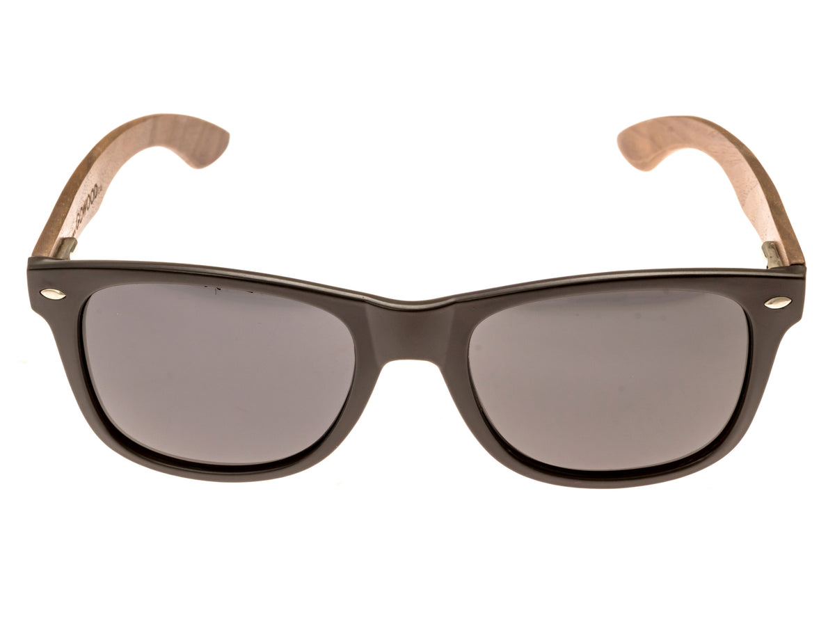 GOWOOD - Los Angeles - Lunettes de soleil en bois de noyer avec verres noir polarisés - Lunettes de soleil | Samara & Co