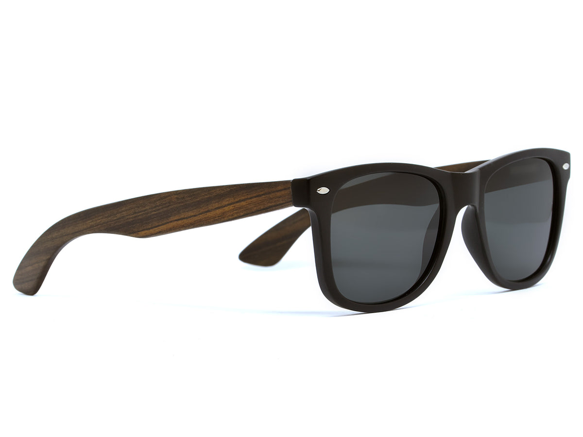 GOWOOD - Los Angeles - Lunettes de soleil en bois d’ébène avec verres noir polarisés - Lunettes de soleil | Samara & Co