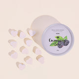 COCOONING LOVE - Pastilles Masque capillaire Hydratant • Mûre - Contenant en carton Recyclable