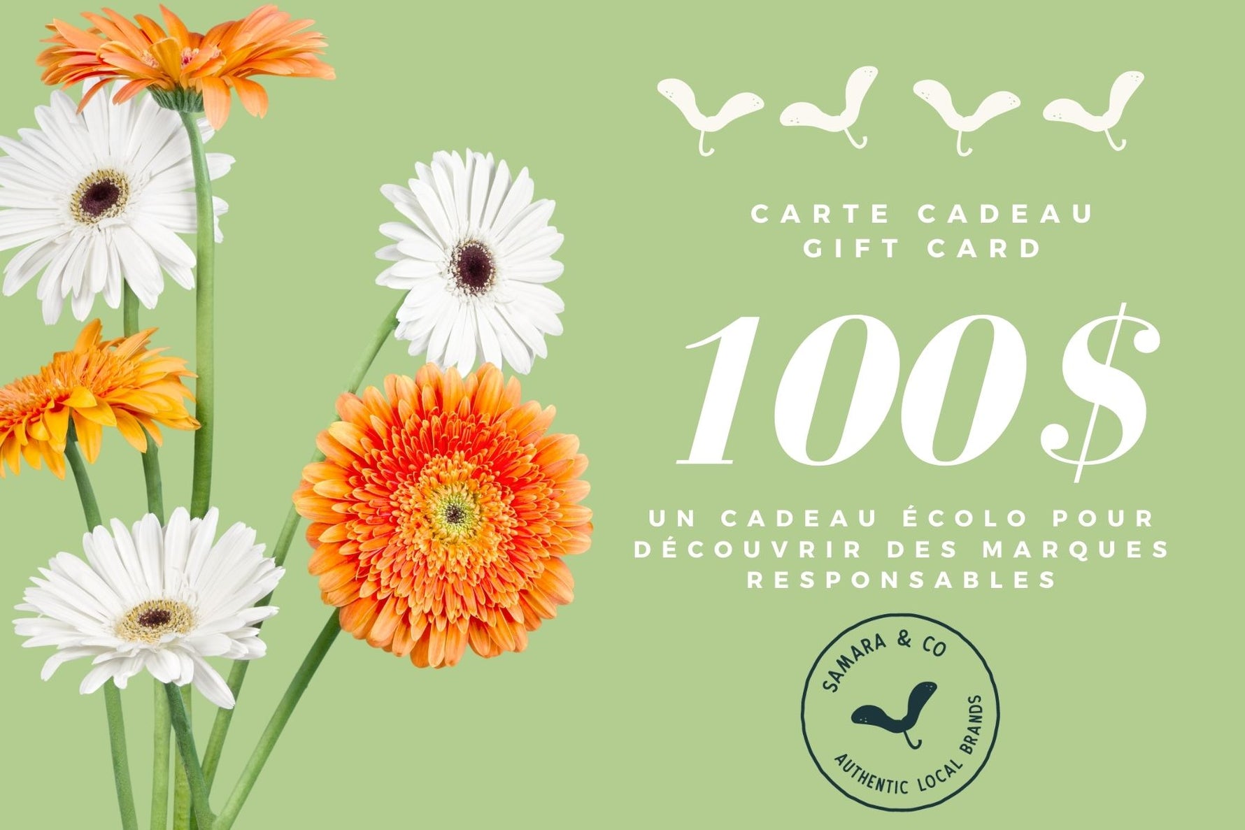 SAMARA & CO - Carte Cadeaux super écolo! - Carte Cadeaux | Samara & Co