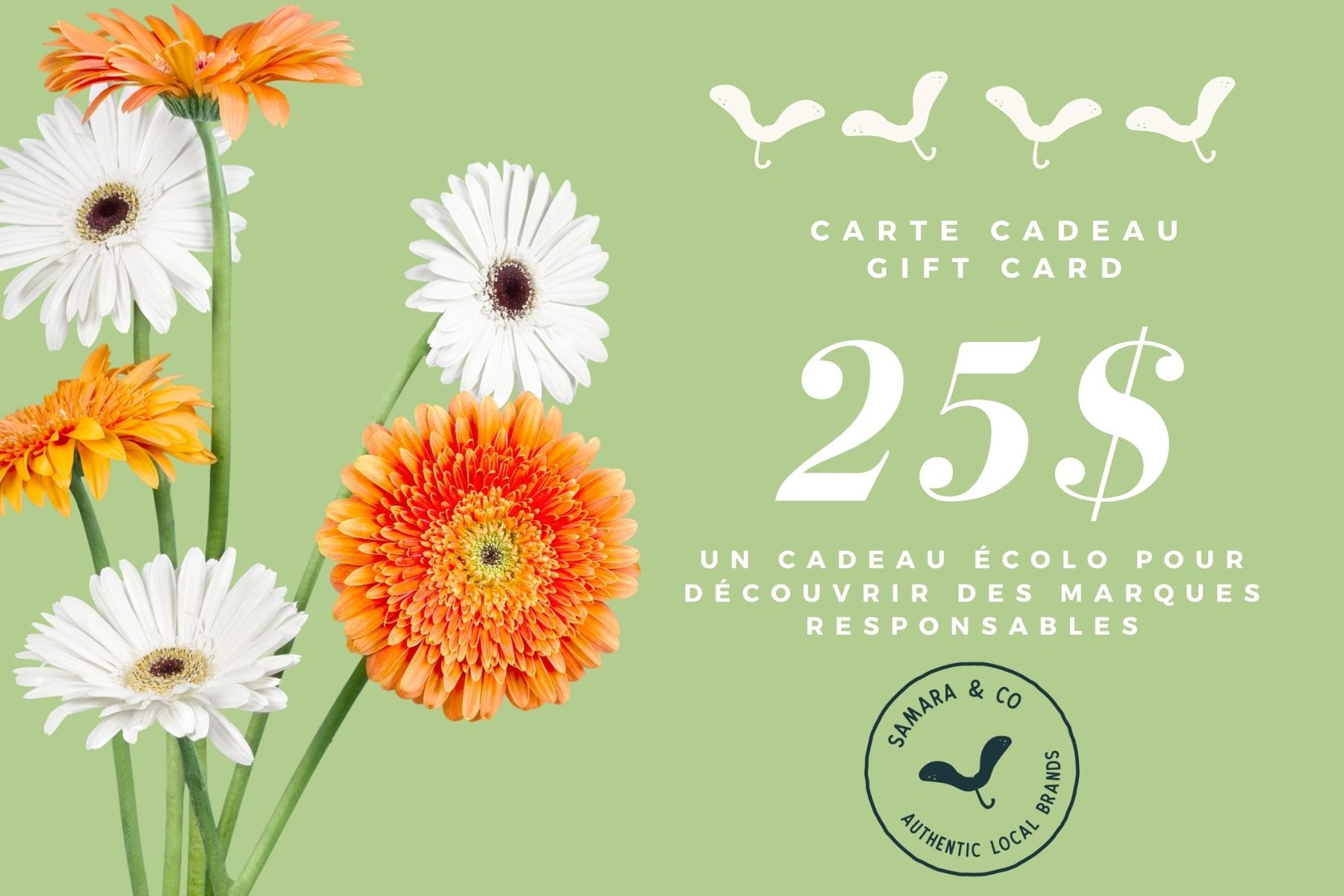 SAMARA & CO - Carte Cadeaux super écolo! - Carte Cadeaux | Samara & Co