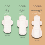 JONI - Serviette hygiénique - Bamboo organique  •  NUITÉE - Produits menstruels | Samara & Co