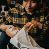 ÖKO CRÉATIONS - Reusable Hemp Bread Bag with a Waterproof Food-Grade Film