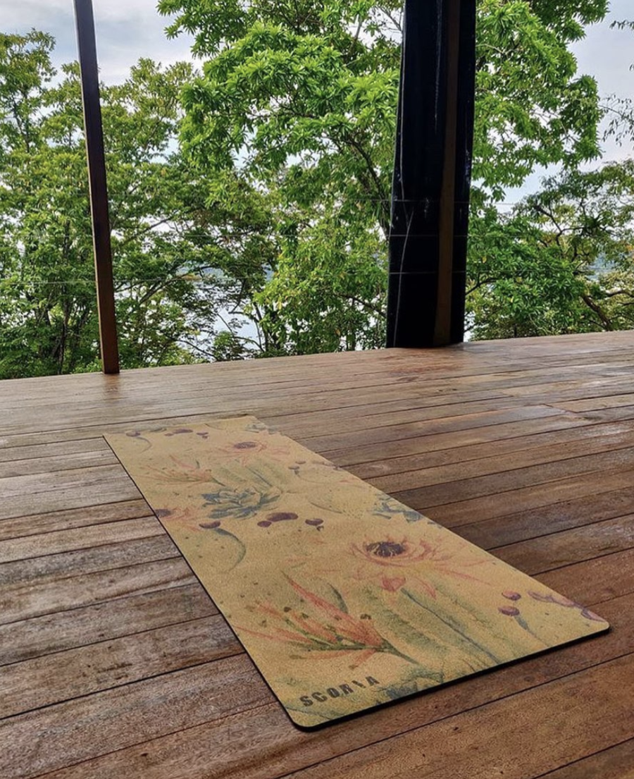SCORIA WORLD - Tapis de yoga en liège - naturellement anti-microbien •  Botaniques 4.5MM - Tapis de Yoga | Samara & Co