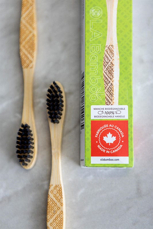 OLA BAMBOO - Charcoal Toothbrush - Made in Canada