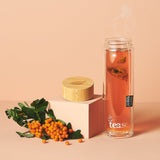 TEASE - 3 in 1 Sustainable Glass and Bamboo Tea Tumbler - Ethically manufactured