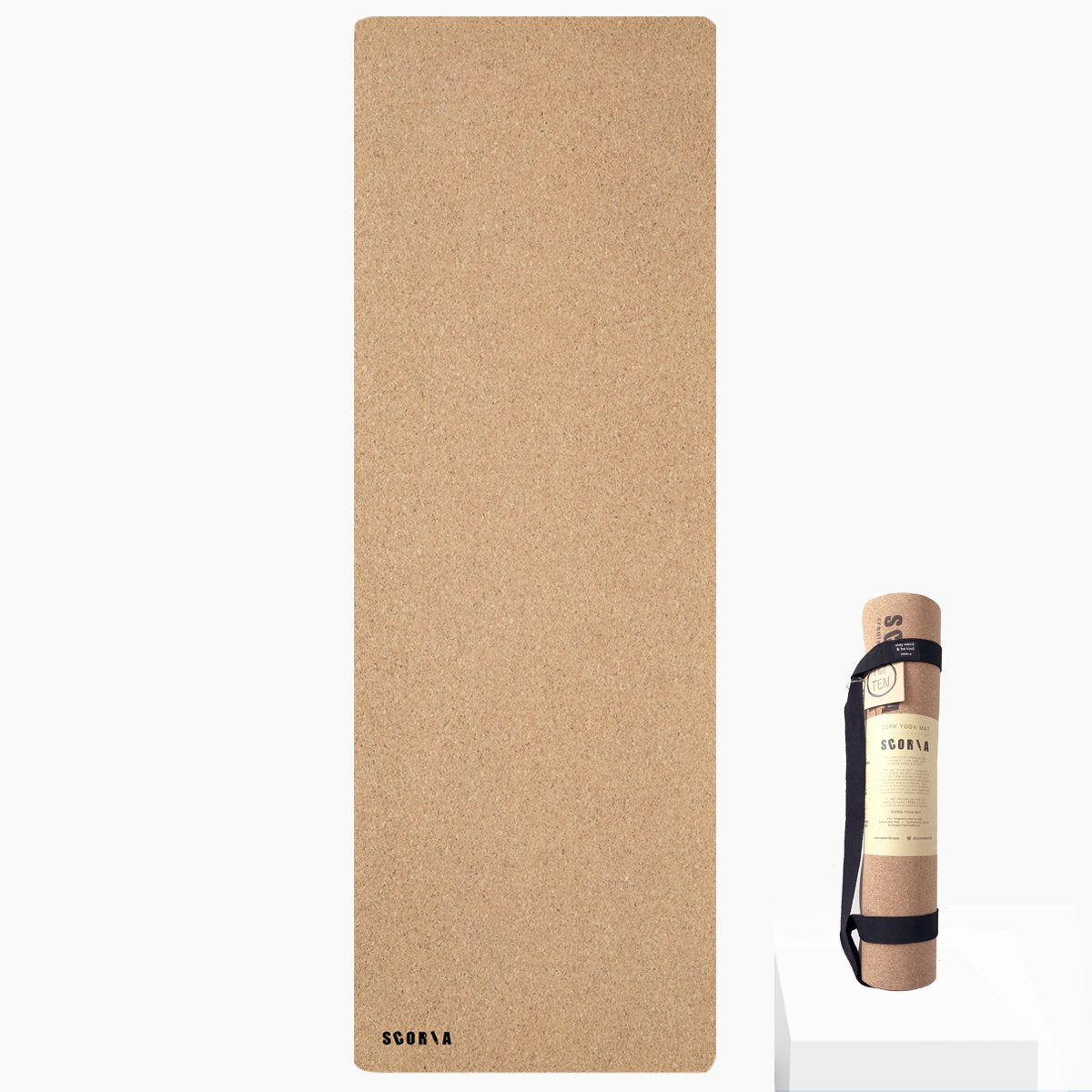 SCORIA WORLD - Tapis de yoga en liège - naturellement anti-microbien •  L'indispensable 4.5MM - Tapis de Yoga | Samara & Co