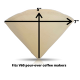 PINYON PRODUCTS - Filtre à café réutilisable en tissu - Mélange de chanvre et de coton bio • V Cone (V60) - Filtre à café | Samara & Co