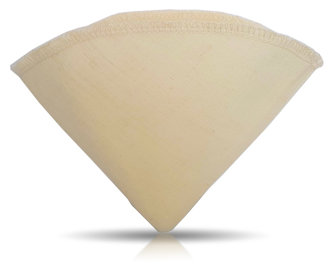PINYON PRODUCTS - Filtre à café réutilisable en tissu - Mélange de chanvre et de coton bio • V Cone (V60) - Filtre à café | Samara & Co