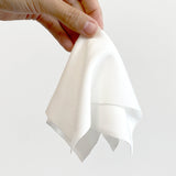 BATEAU BATEAU - Handkerchiefs Kit - Pack of 12 • White Chevrons / Black Trim