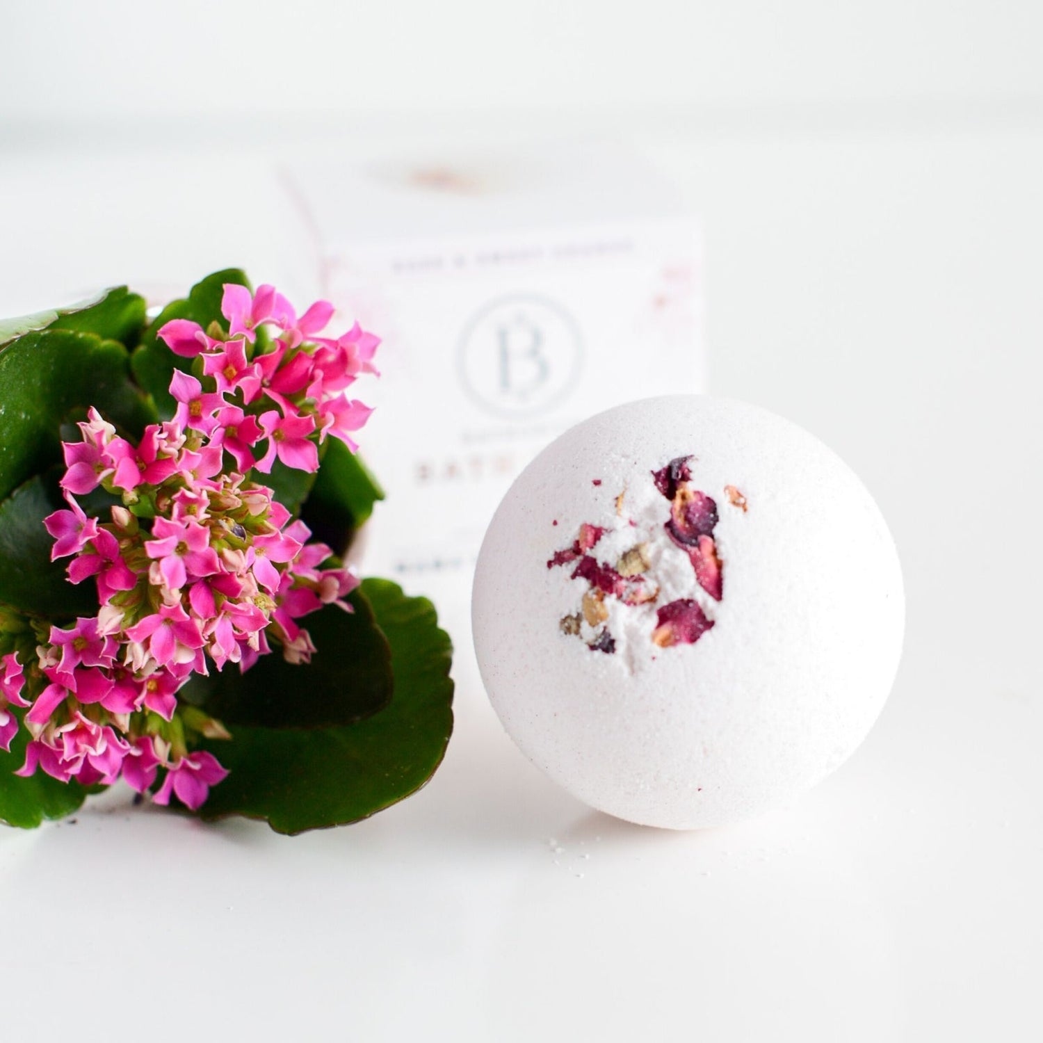 BATHORIUM - Rose Petals Bath Bomb • Mama's Perch