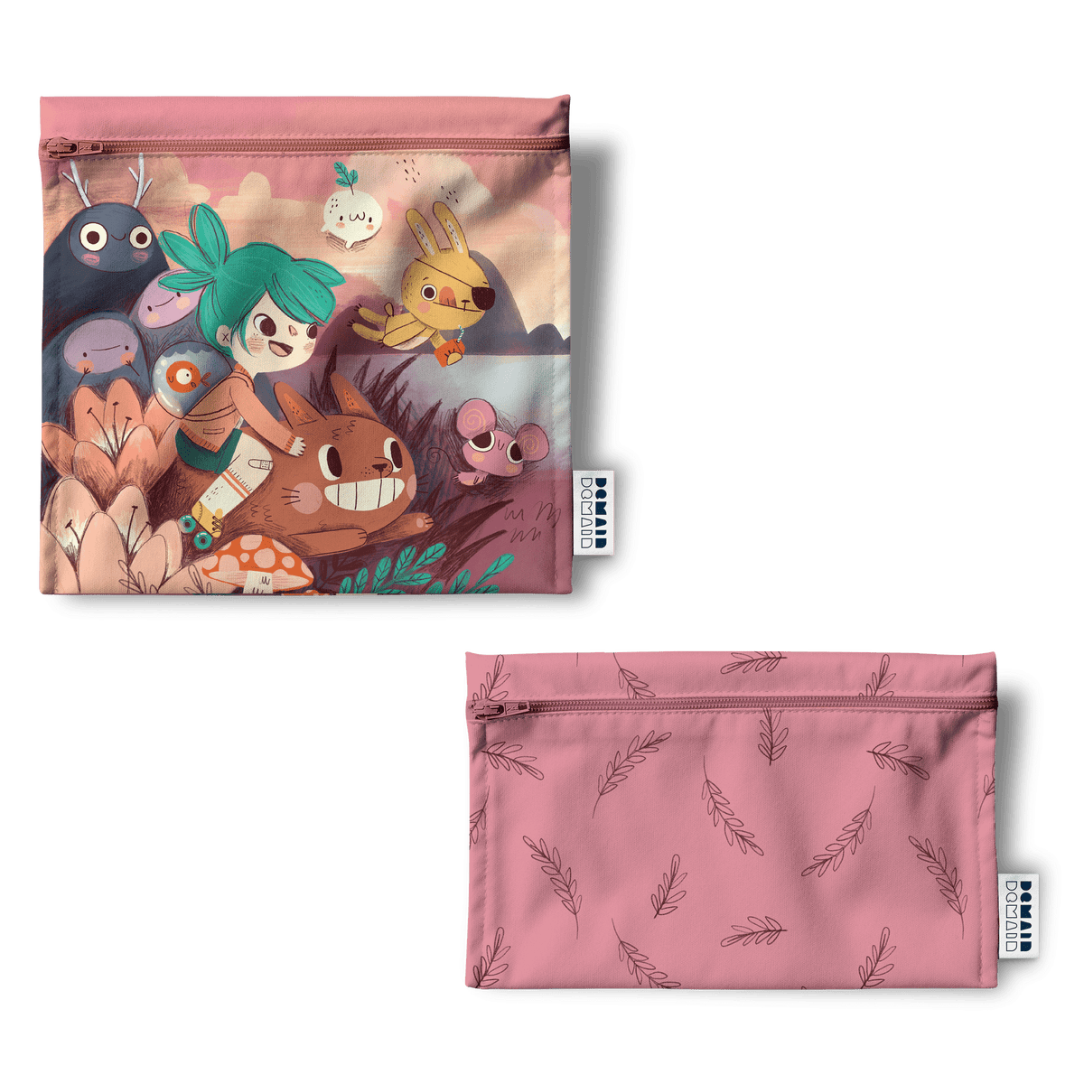 DEMAIN DEMAIN - Set of 2 Reusable Lunch Bags - made from recycled plastic bottles • Garden of Marvels by Marjorie et Cie