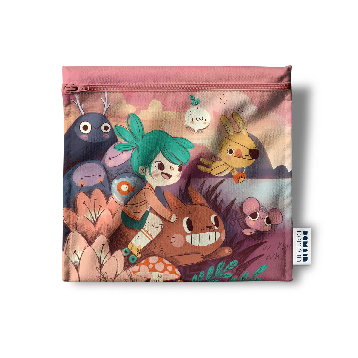 DEMAIN DEMAIN - Set of 2 Reusable Lunch Bags - made from recycled plastic bottles • Garden of Marvels by Marjorie et Cie