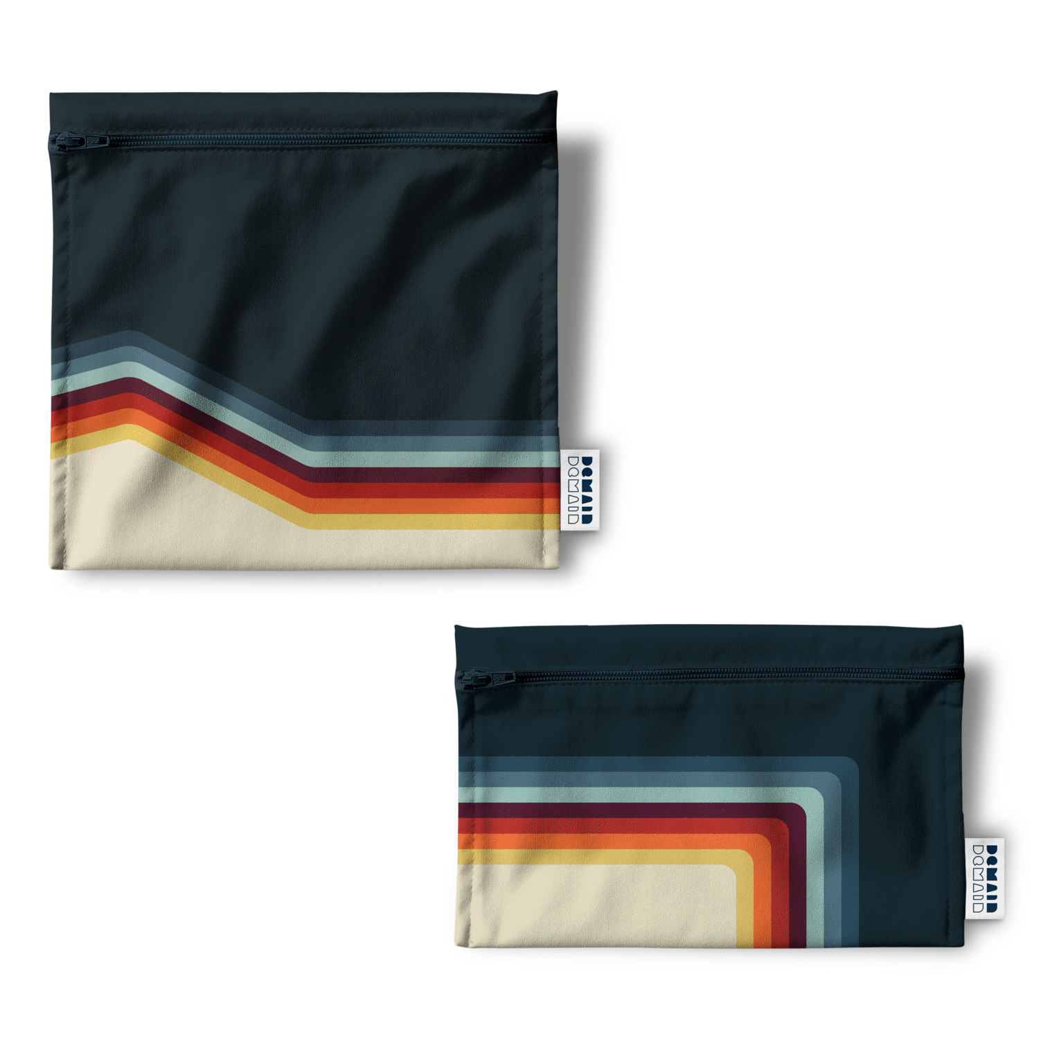 DEMAIN DEMAIN - Ensemble de 2 sacs réutilisables pour aliments - Fait de bouteilles de plastique recyclées •  Technicolor - Sacs réutilisables | Samara & Co