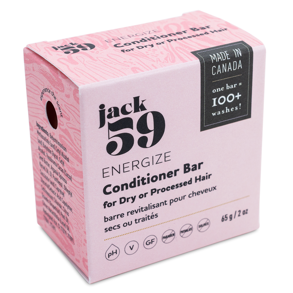 JACK59 - "Energize" Conditioner Bar- Eliminates up to 5 plastic bottles