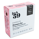 JACK59 - Barre de shampoing "Energize"- Élimine 3 bouteilles en plastique
