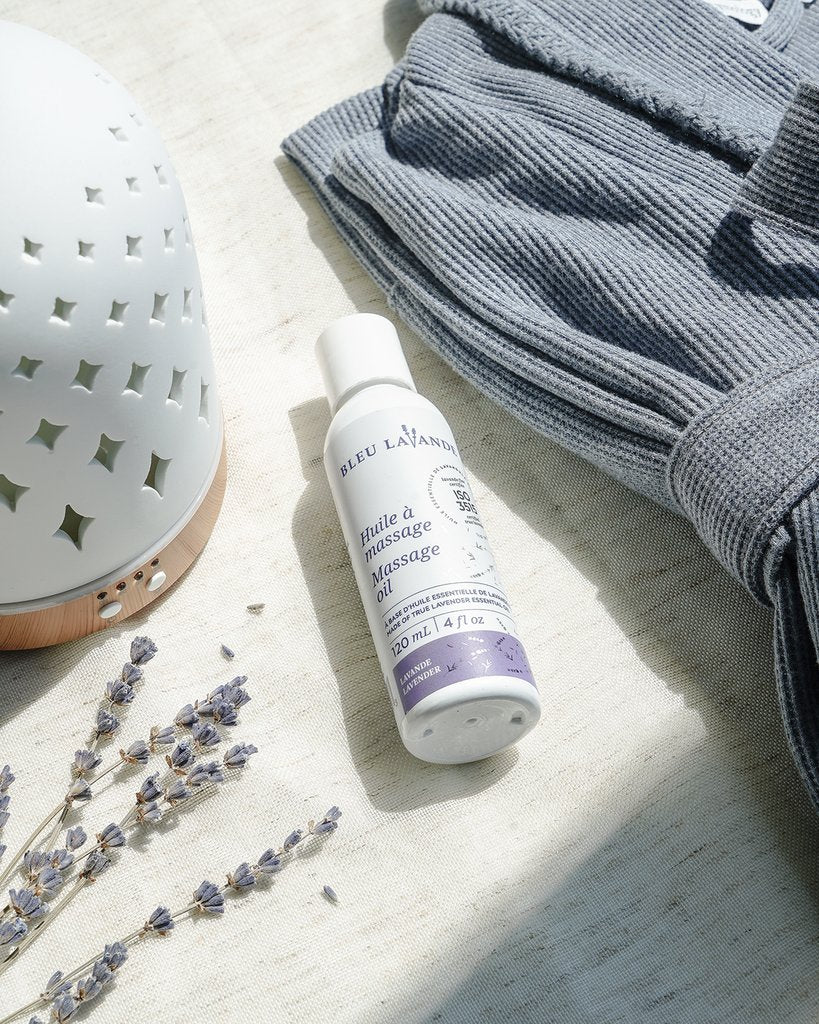 BLEU LAVANDE - Huile à massage 100% naturelle - Huile | Samara & Co