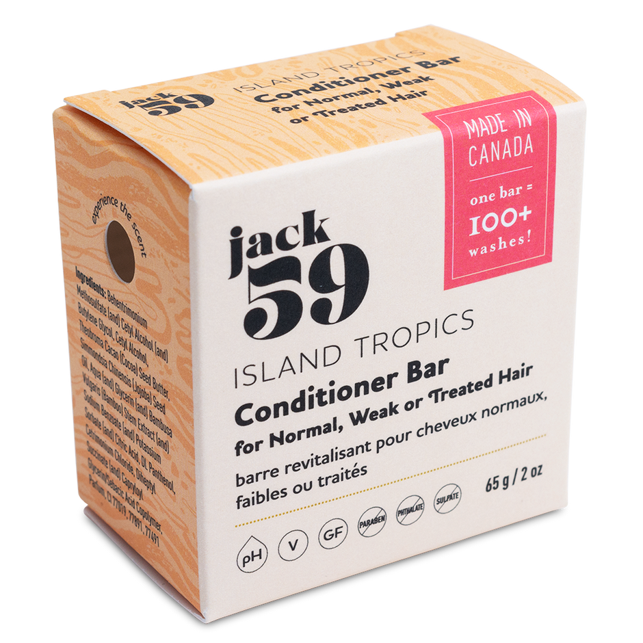 JACK59 - "Island Tropics" Conditioner Bar- Eliminates up to 5 plastic bottles