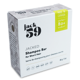 JACK59 - Barre de shampoing "Jacked 3 en 1" - Élimine 3 bouteilles en plastique