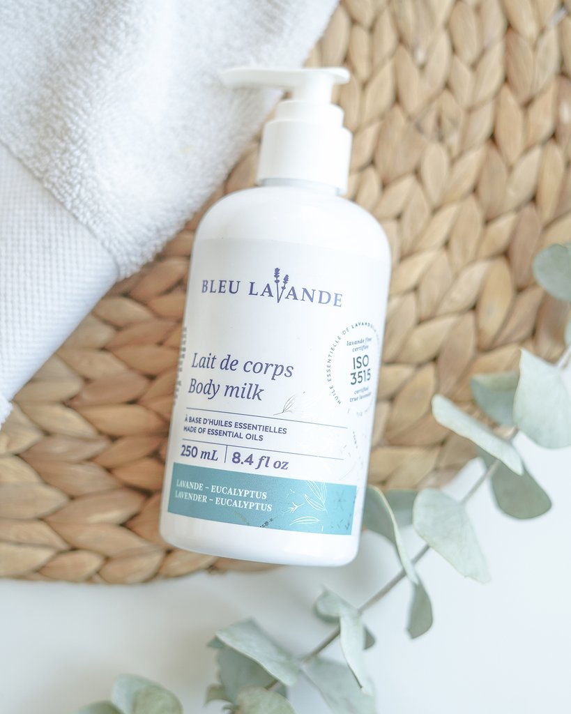 BLEU LAVANDE - Lait de corps Lavande-Eucalyptus naturel - Soins corps | Samara & Co