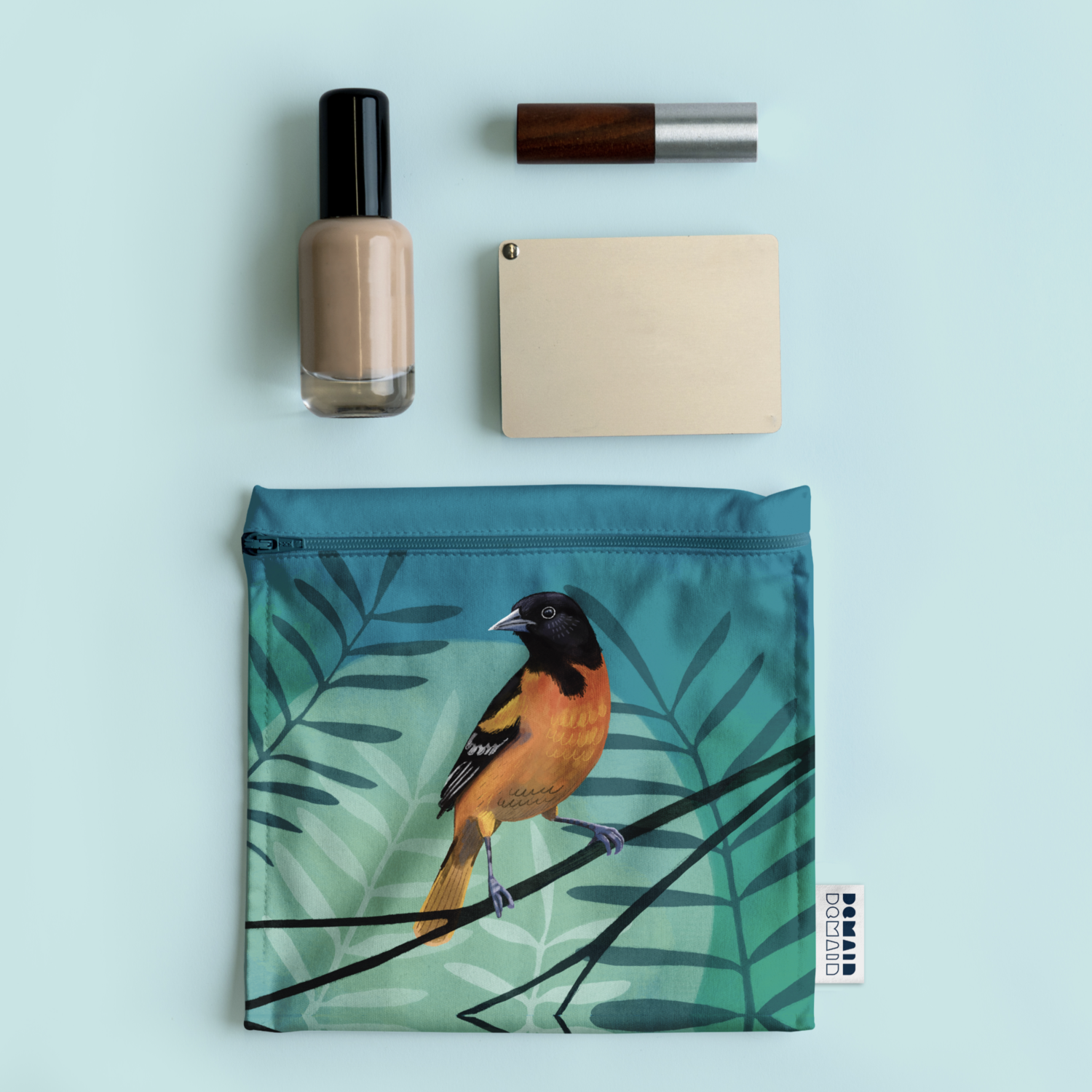 DEMAIN DEMAIN - Ensemble de 3 sacs réutilisables pour aliments - Fait de bouteilles de plastique recyclées •  Oiseaux par Marie-Ève Turgeon - Sacs réutilisables | Samara & Co
