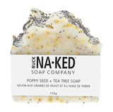 BUCK NAKED - All Natural Soap Bar  • Poppy Seed + Tea Tree Soap